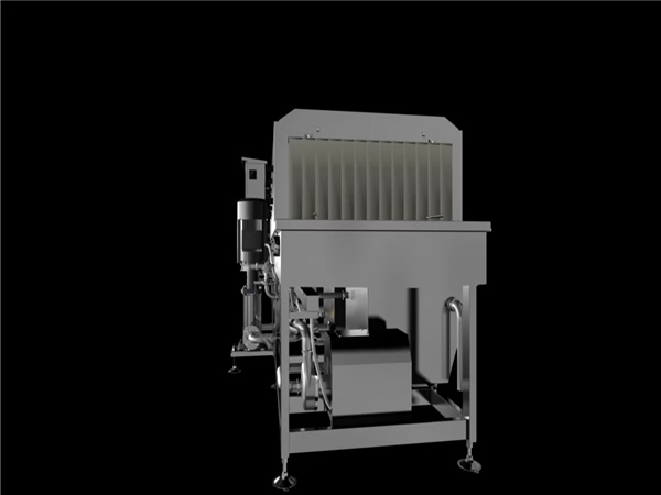 高壓水噴淋清洗線—加工件清洗機，環速促銷清洗—烘干一體洗箱機