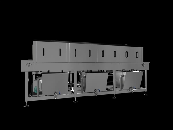 周轉筐清洗機，解決細菌殘留，降低50%能耗，提升效率80%
