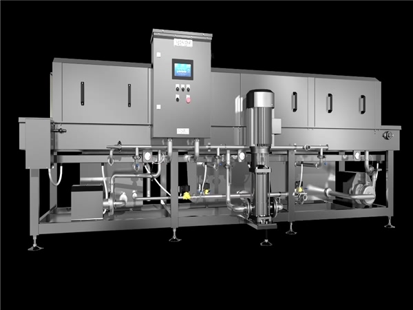 隧道式洗筐機，物料框清洗機，隧道式清洗機