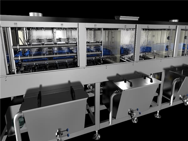 食品筐清洗機_食品筐清洗機，盤子清洗機，周轉箱，全自動洗筐機