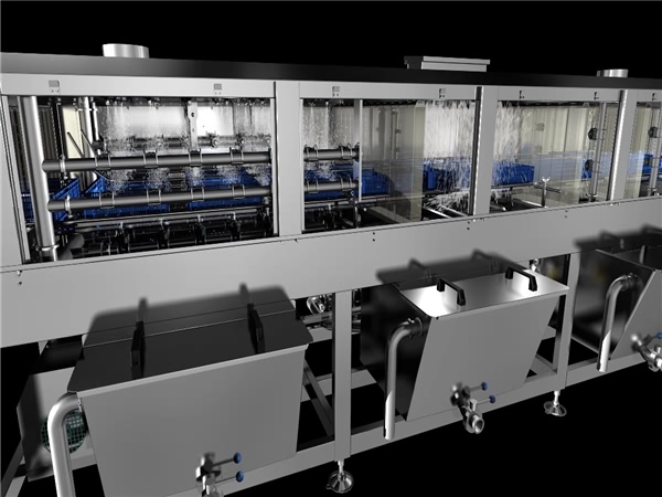 食品筐清洗機_食品筐清洗機，盤子清洗機，周轉箱，全自動洗筐機