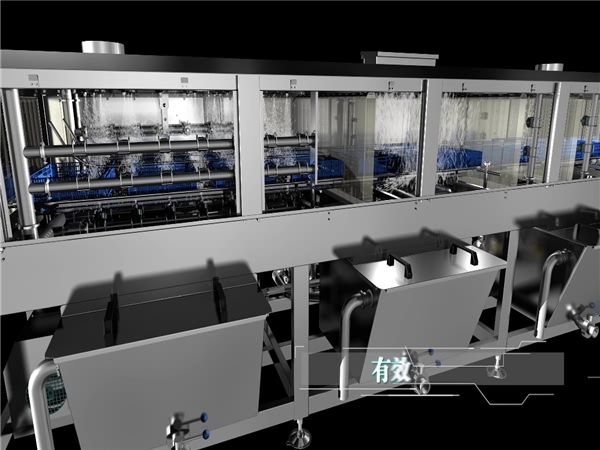 大型洗筐機，塑料筐清洗機，周轉(zhuǎn)箱清洗機，