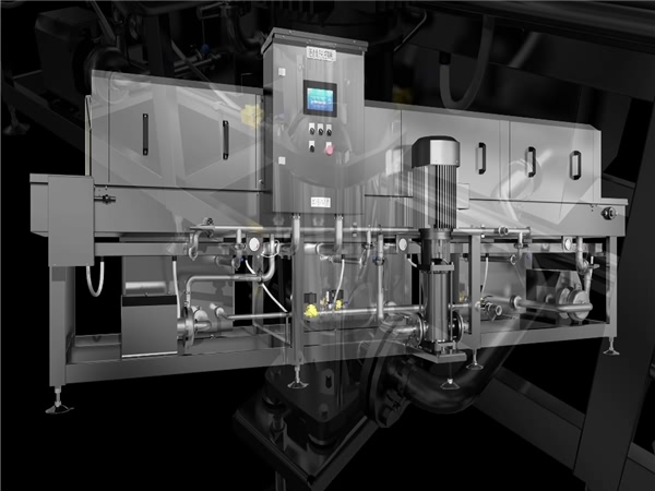塑料筐清洗機械，可調高壓水清洗設備，周轉箱清洗機