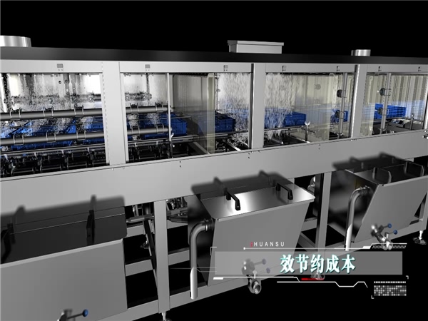 廠家定制，全自動(dòng)不銹鋼熱水高壓噴淋洗筐機(jī)，周轉(zhuǎn)箱清洗機(jī)，塑料筐清洗機(jī)全國(guó)包郵