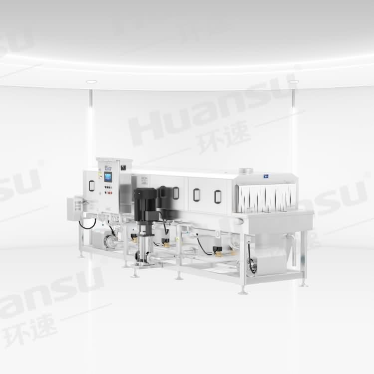 供應塑料箱清洗機 騰訊視頻高溫清洗培根壓肉模具肉屑殘留 去油