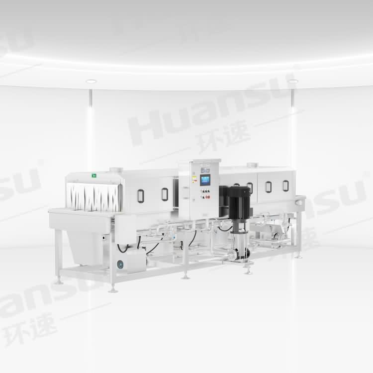 周轉(zhuǎn)箱清洗機(jī)效果 全自動(dòng)高壓噴淋無(wú)死角